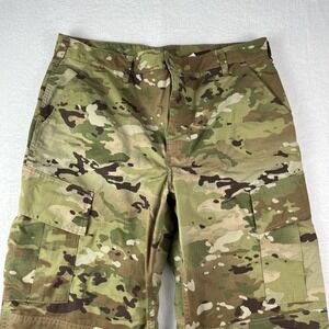 Mens Army Combat Cargo Pants Large Multicolor Camouflage Uniform Outdoor Camping